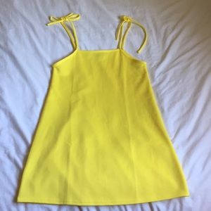 Nastygal yellow shift dress